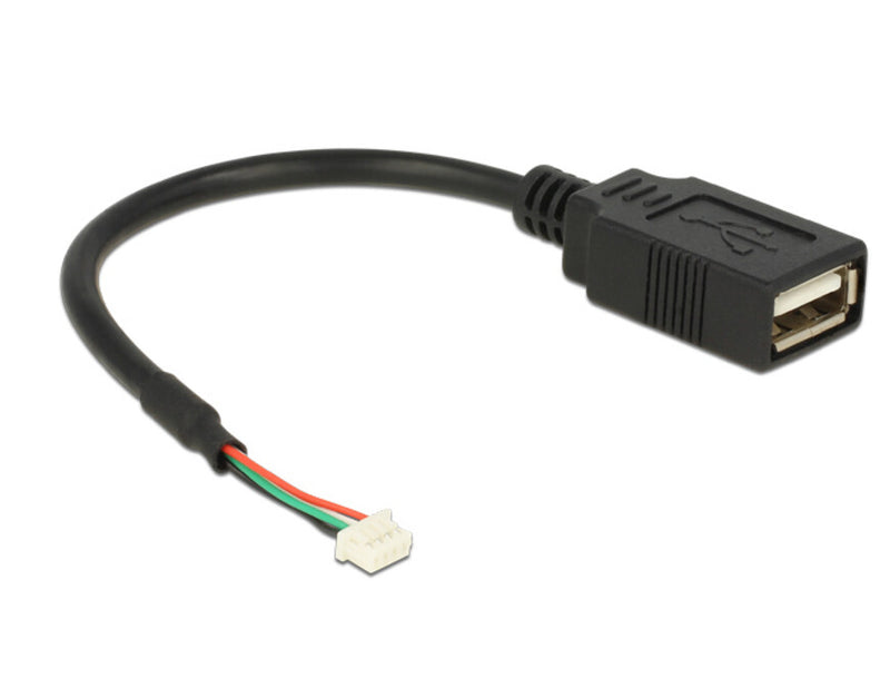 DeLOCK 84834 USB-kabel USB 2.0 0,15 m USB A 0,48 Gbit/sek. Sort