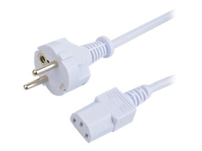 Prokord DPC-0024 el-ledning Hvid 2 m CEE7/7 C13 forbinder