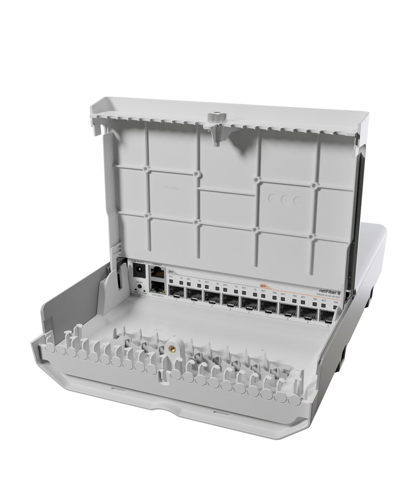 Mikrotik netFiber 9 Gigabit Ethernet (10/100/1000) Strøm over Ethernet (PoE) Hvid
