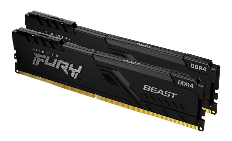 Kingston Technology FURY Beast 64GB 3200MT/s DDR4 CL16 DIMM (Sæt med 2) Black