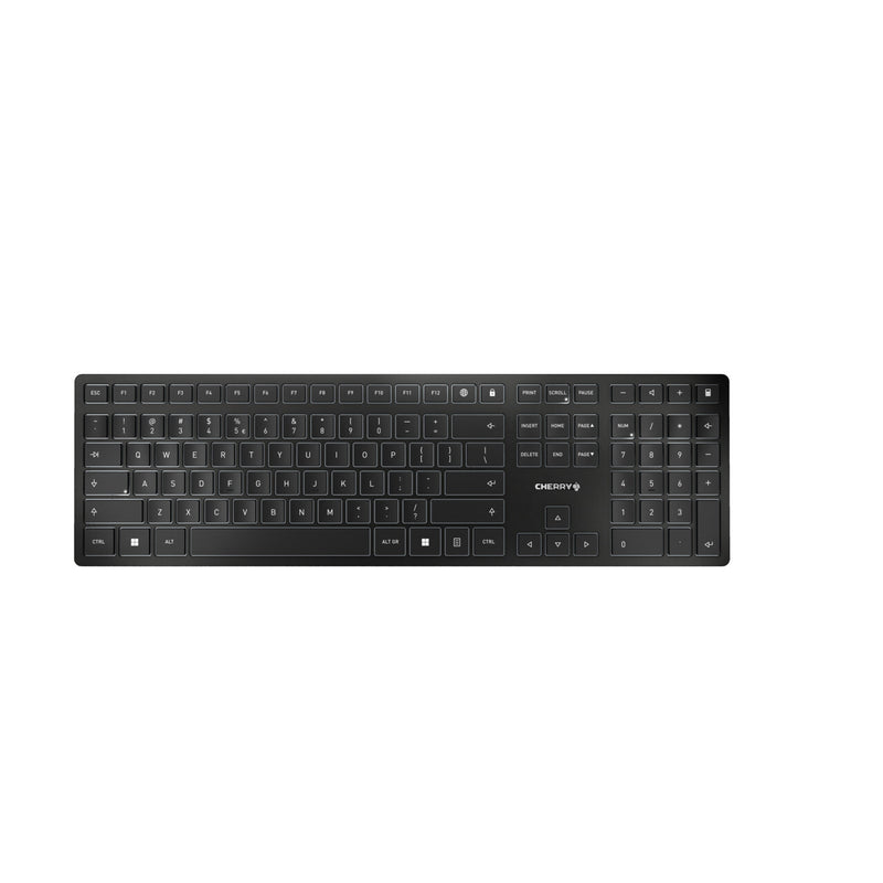 CHERRY KW 9100 SLIM tastatur Universel RF trådløs + Bluetooth QWERTY Engelsk Sort