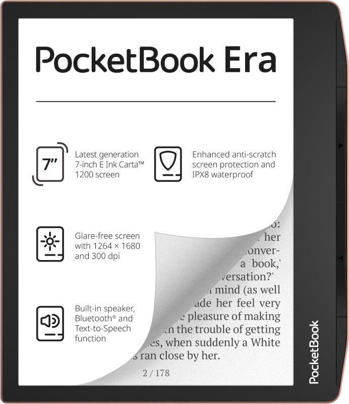 PocketBook Era Stardust e-bog-læser Berøringsskærm 16 GB Sort, Kobberfarve