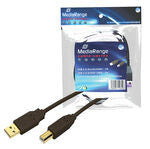 MediaRange MRCS101 USB-kabel 1,8 m USB A USB B Sort