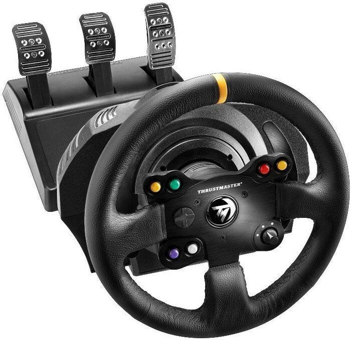 Thrustmaster TX RACING WHEEL LEATHER EDITION Sort Rat + Pedaler PC, Xbox One