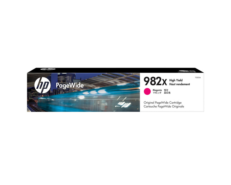 HP Original 982X PageWide-patron med høj kapacitet, magenta
