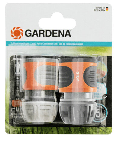 Gardena 18279-20 vandslange beslag Slangestik Grå, Orange 2 stk