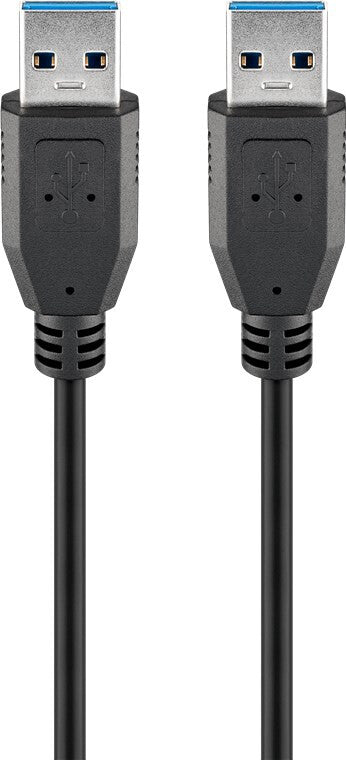 Goobay 93928 USB-kabel USB 3.2 Gen 1 (3.1 Gen 1) 1,8 m USB A 0,48 Gbit/sek. Sort