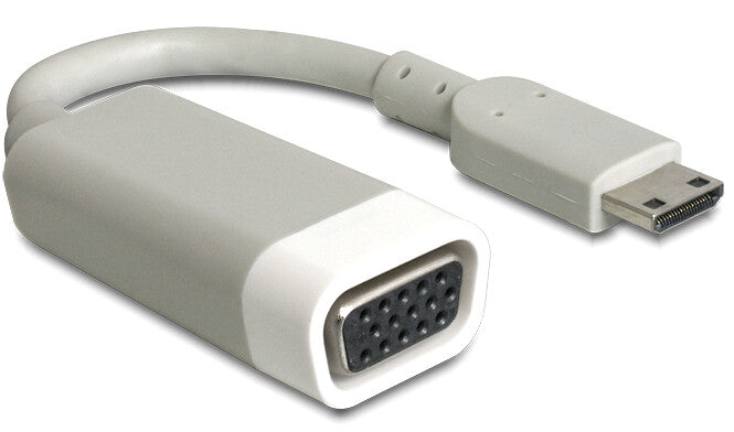 DeLOCK 65471 videokabel adapter 0,015 m mini HDMI VGA Hvid