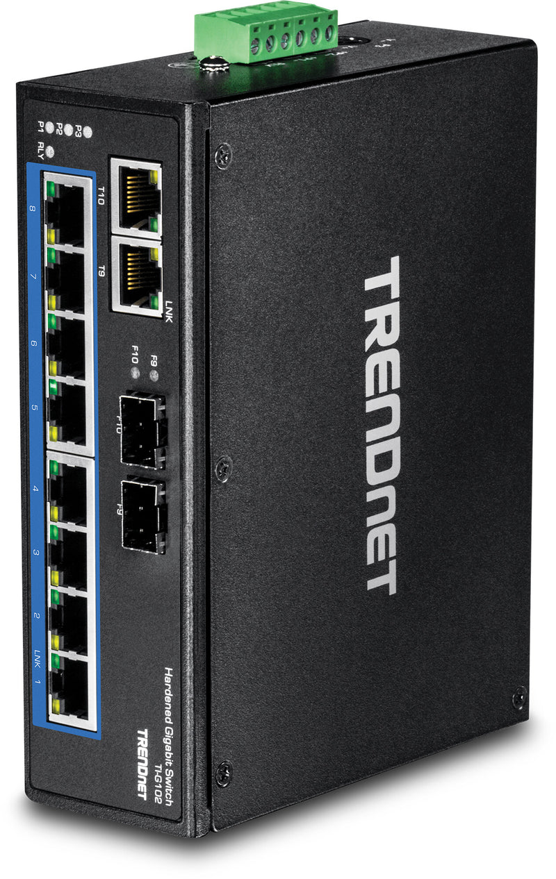 Trendnet TI-G102 netværksswitch Gigabit Ethernet (10/100/1000) Sort