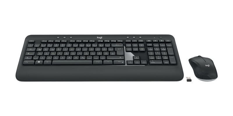Logitech 920-008675 tastatur Mus inkluderet Universel RF trådløst QWERTZ Tysk Sort