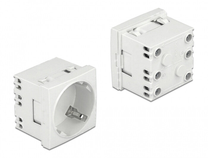 DeLOCK 81324 stikkontakt CEE 7/3 Hvid