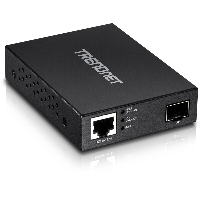 Trendnet TFC-PGSFP netværksomformer til medie 2000 Mbit/s Sort