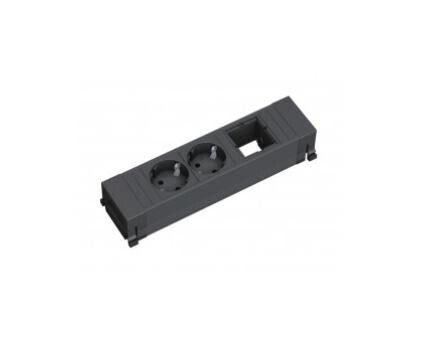 Bachmann 916.060 stikdåse 0,1 m 2 AC stikkontakt(er) Sort