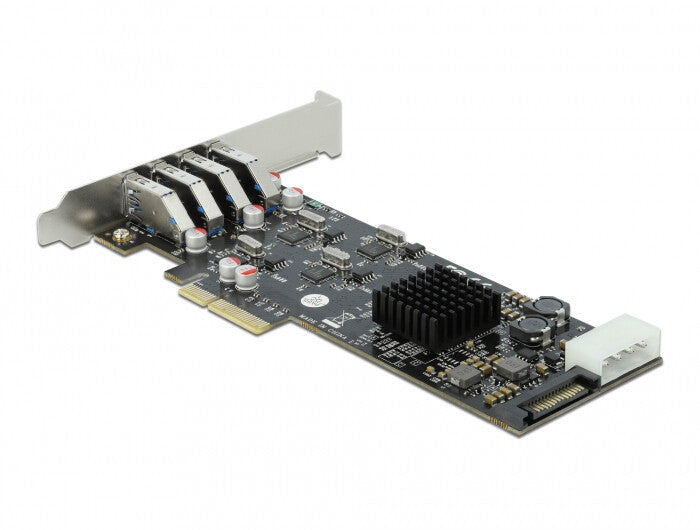 DeLOCK 89008 interface-kort/adapter Intern PCIe, SATA, USB 3.2 Gen 1 (3.1 Gen 1)