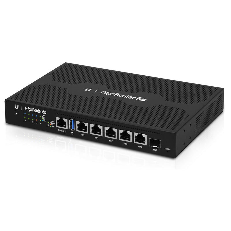 Ubiquiti EdgeRouter 6P kabelforbundet router Gigabit Ethernet Sort