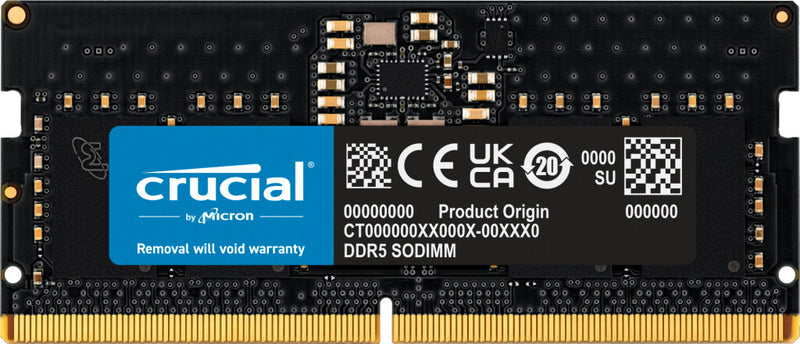 Crucial CT8G48C40S5 hukommelsesmodul 8 GB 1 x 8 GB DDR5 262-pin SO-DIMM