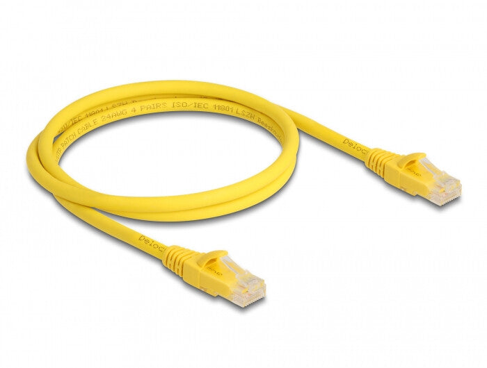 DeLOCK 80101 netværkskabel Gul 1 m Cat6a U/UTP (UTP)