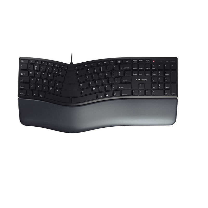 CHERRY KC 4500 ERGO tastatur Universel USB QWERTY US engelsk Sort