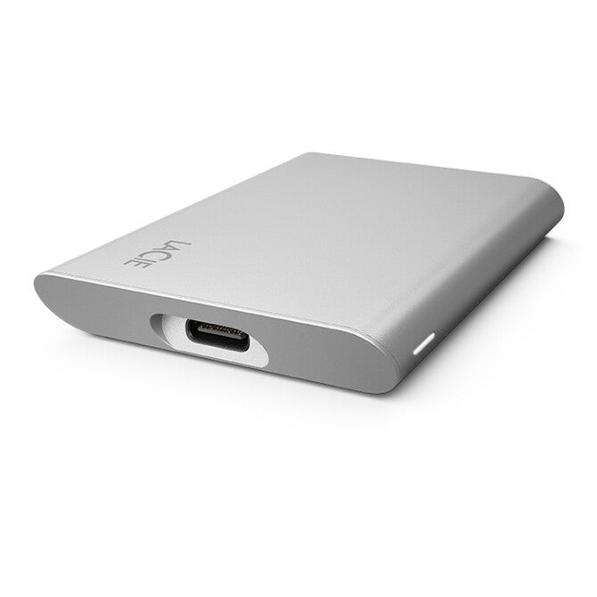 LaCie STKS1000400 ekstern solid state driver Thunderbolt-teknologi 1 TB USB Type-C 3.2 Gen 2 (3.1 Gen 2) Sølv