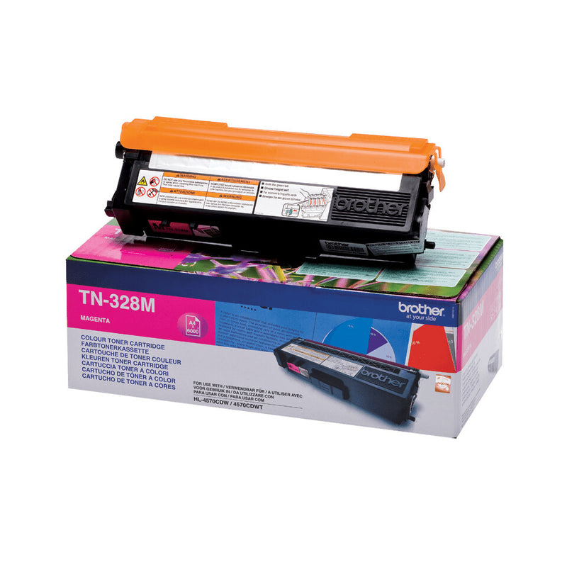 Brother TN-328M tonerpatron 1 stk Original Magenta