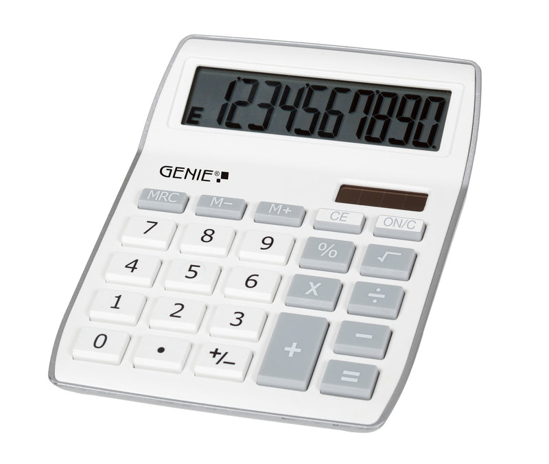Genie 840 S regnemaskine Desktop Skærm Grå, Hvid