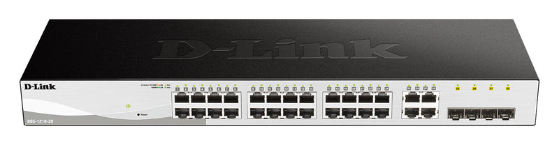D-Link DGS-1210-28 Administreret L2/L2+ 1U Sort