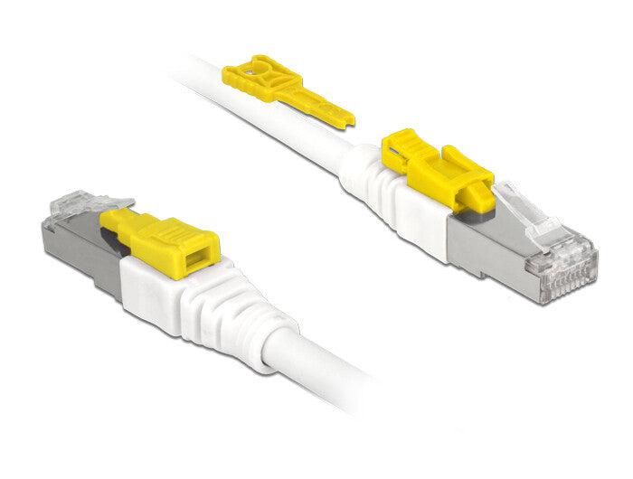 DeLOCK 85332 netværkskabel Hvid 2 m Cat6a S/FTP (S-STP)