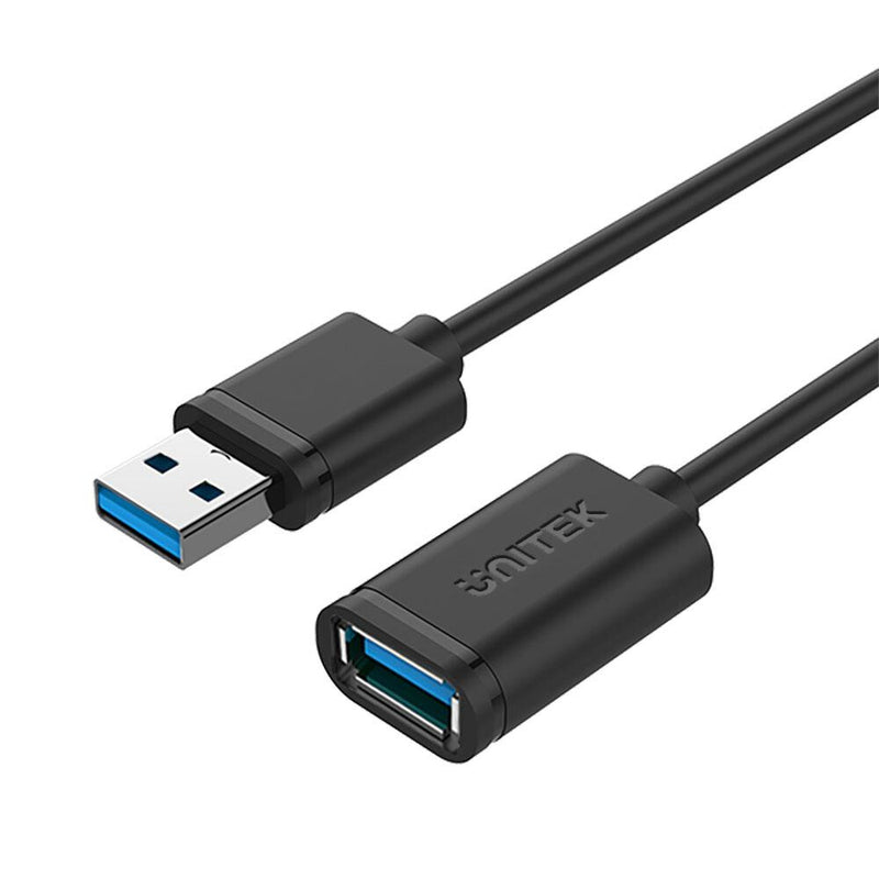 UNITEK Y-C459GBK USB-kabel USB 3.2 Gen 1 (3.1 Gen 1) 2 m USB A 5 Gbit/sek. Sort