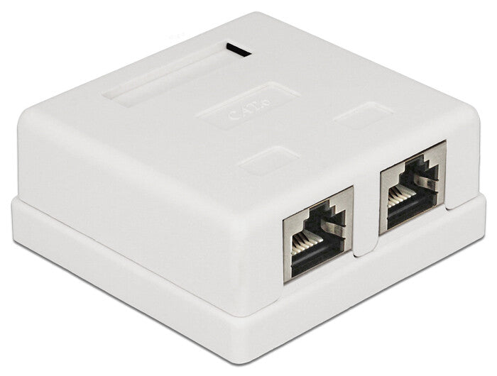 DeLOCK 86269 stikdåse RJ-45 Hvid