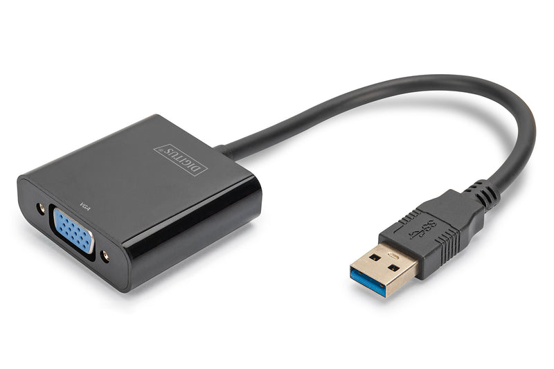 Digitus DA-70840 USB grafisk adapter 1920 x 1080 pixel Sort