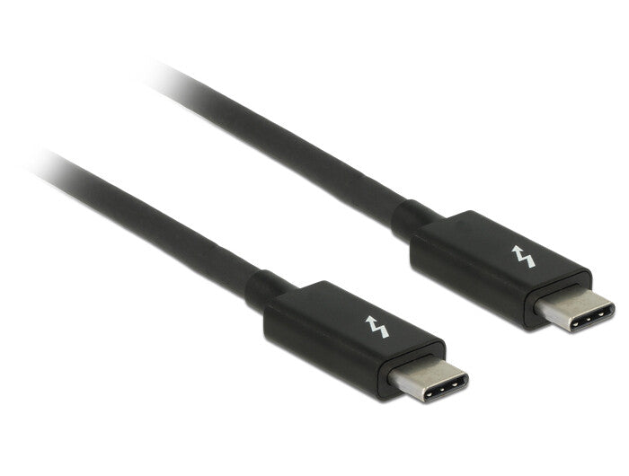 DeLOCK 84845 Thunderbolt kabel 1 m 20 Gbit/sek. Sort