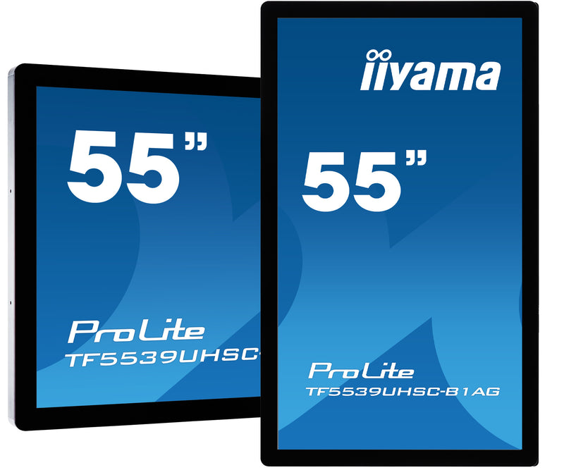 iiyama TF5539UHSC-B1AG skilte display 139,7 cm (55") LED 500 cd/m² 4K Ultra HD Sort Berøringsskærm
