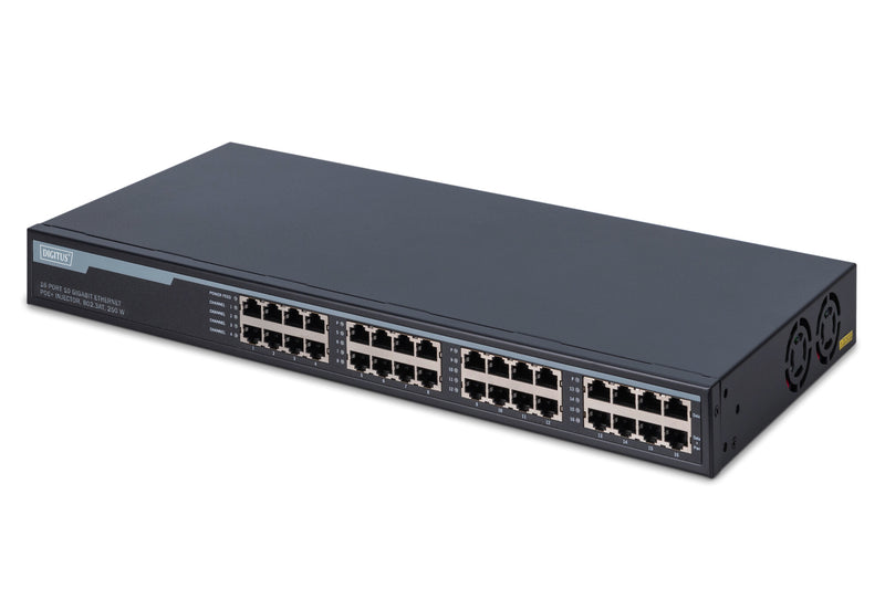 Digitus DN-95116 netværksswitch Gigabit Ethernet (10/100/1000) Strøm over Ethernet (PoE) 1U Grå