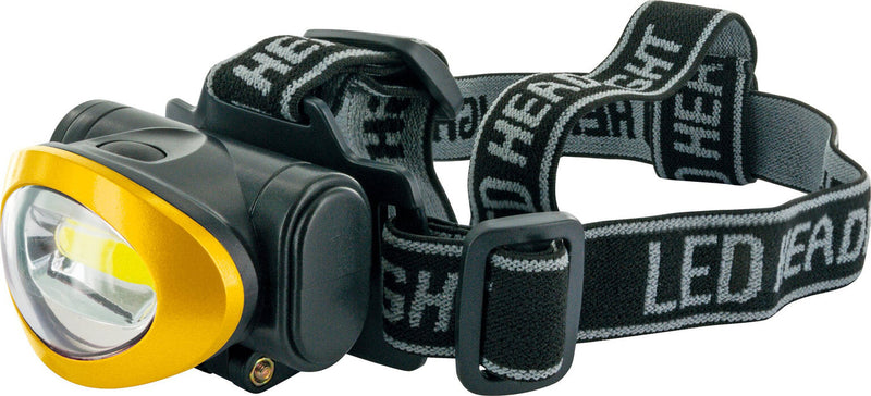 Schwaiger WLED40 511 Sort, Gul Hovedbånd lommelygte COB LED