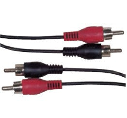 Schwaiger CIK5125 lydkabel 10 m 2 x RCA Sort