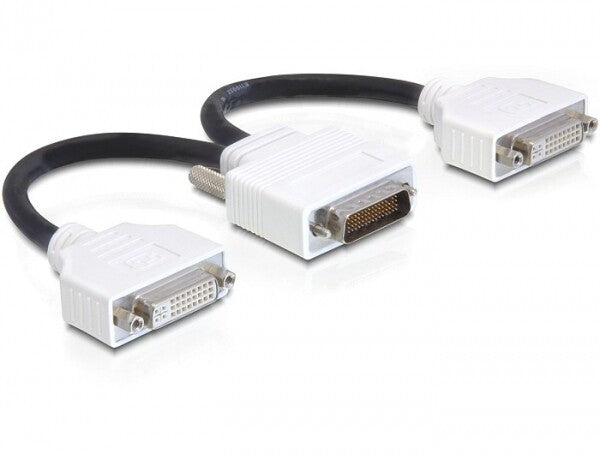 DeLOCK 65281 videokabel adapter 0,2 m DMS 2 x DVI Sort