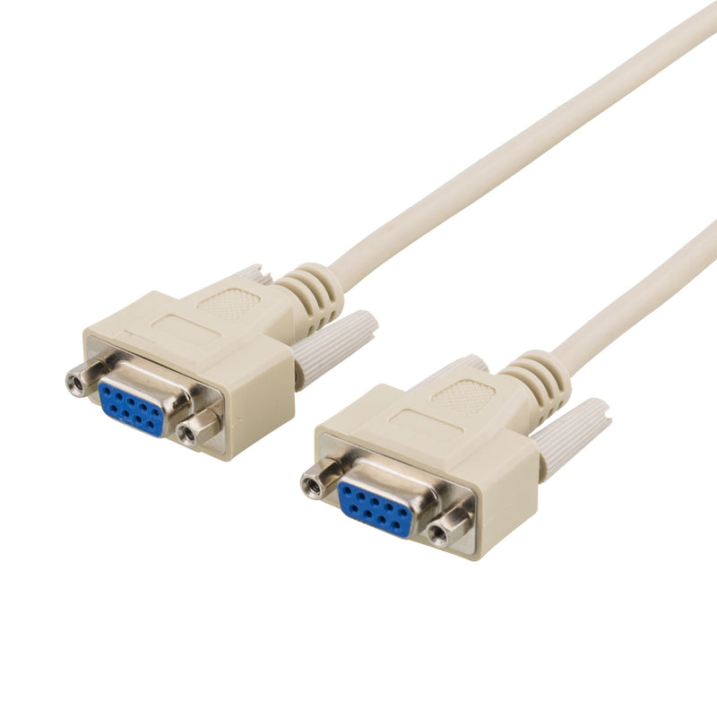 Deltaco Null modem cable DB9ho-ho 3m
