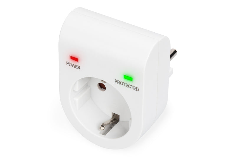Digitus DN-95400 overspændingsbeskytter Hvid 1 AC stikkontakt(er) 230 V