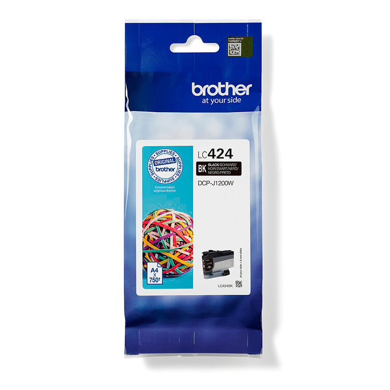 Brother LC424BK blækpatron 1 stk Original Sort