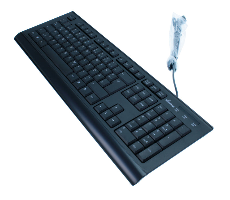 MediaRange MROS101 tastatur Kontor USB QWERTZ Tysk Sort