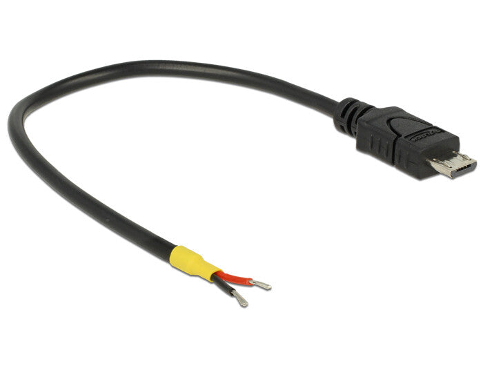 DeLOCK 0.15m, USB2.0 Micro-B USB-kabel 0,15 m Micro-USB B Sort