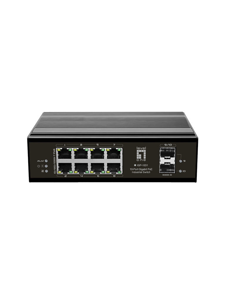 LevelOne IGP-1031 netværksswitch Gigabit Ethernet (10/100/1000) Strøm over Ethernet (PoE) Sort