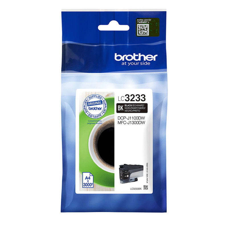 Brother LC3233BK blækpatron 1 stk Original Standard udbytte Sort