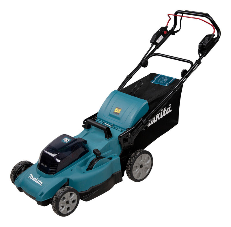 Makita DLM481Z plæneklipper Skubbe plæneklipper Batteri Sort, Blå, Metallic