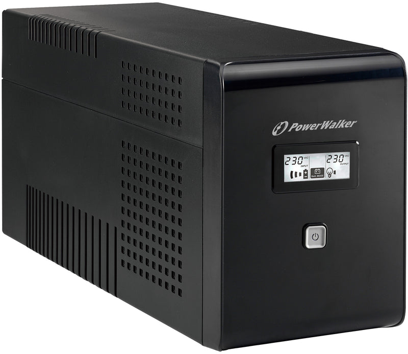 PowerWalker VI 1500 LCD UPS-enhed 1,5 kVA 900 W 2 AC stikkontakt(er)