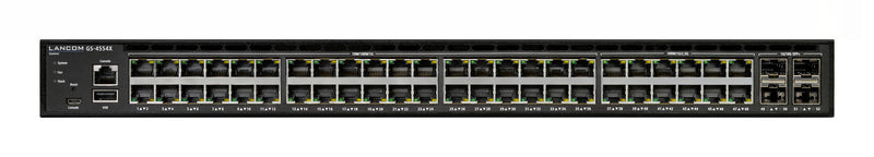 LANCOM GS-4554X Administreret L3 2.5G Ethernet (100/1000/2500) 1U Sort