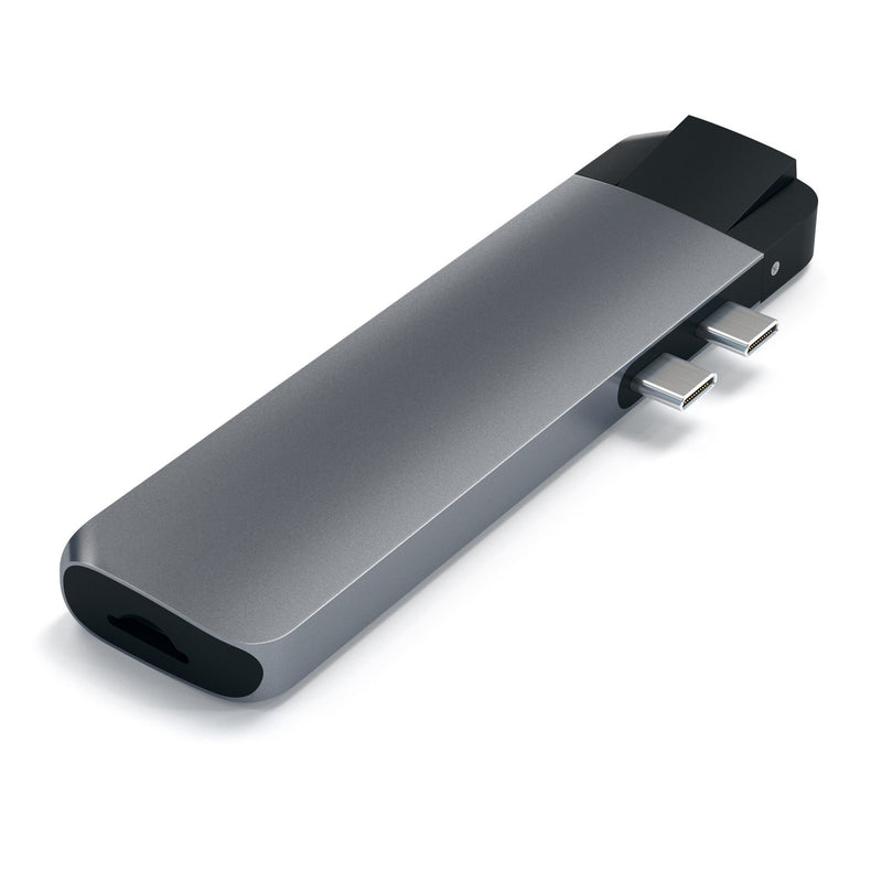 Satechi ST-TCPHEM dockingstation Thunderbolt 3 Grå
