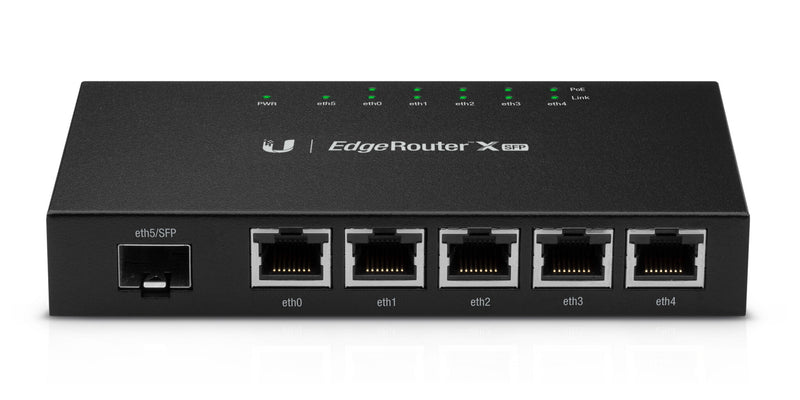 Ubiquiti ER-X-SFP kabelforbundet router Sort