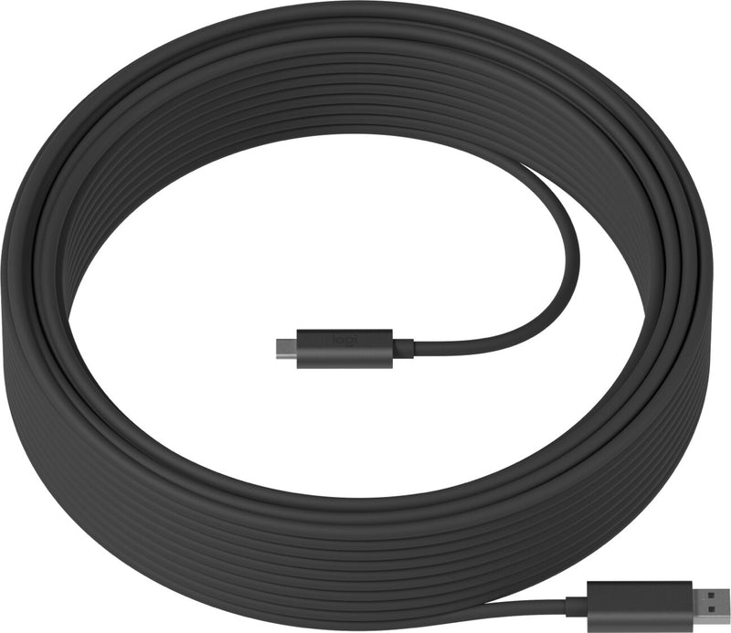 Logitech 939-001799 USB-kabel USB 3.2 Gen 2 (3.1 Gen 2) 10 m USB A USB C 10 Gbit/sek. Grafit