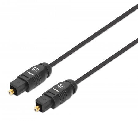 Manhattan 356060 InfiniBand og fiberoptisk kabel 1 m Toslink Sort